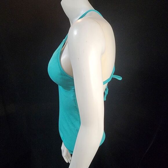 Ralph Lauren Aqua Blue Tankini Top (XS) - Picture 3 of 5